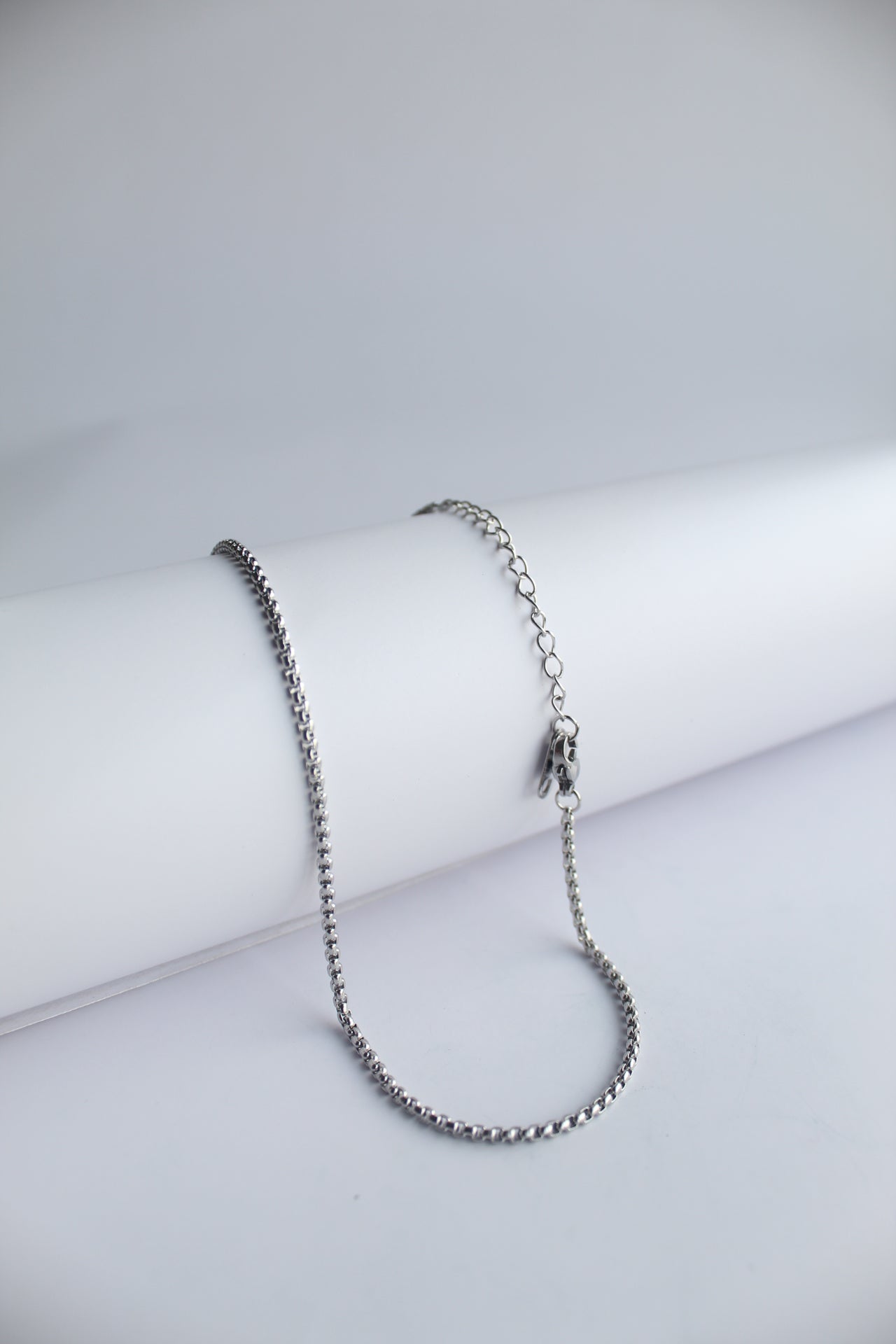 2mm Round Box Chain (SILVER)