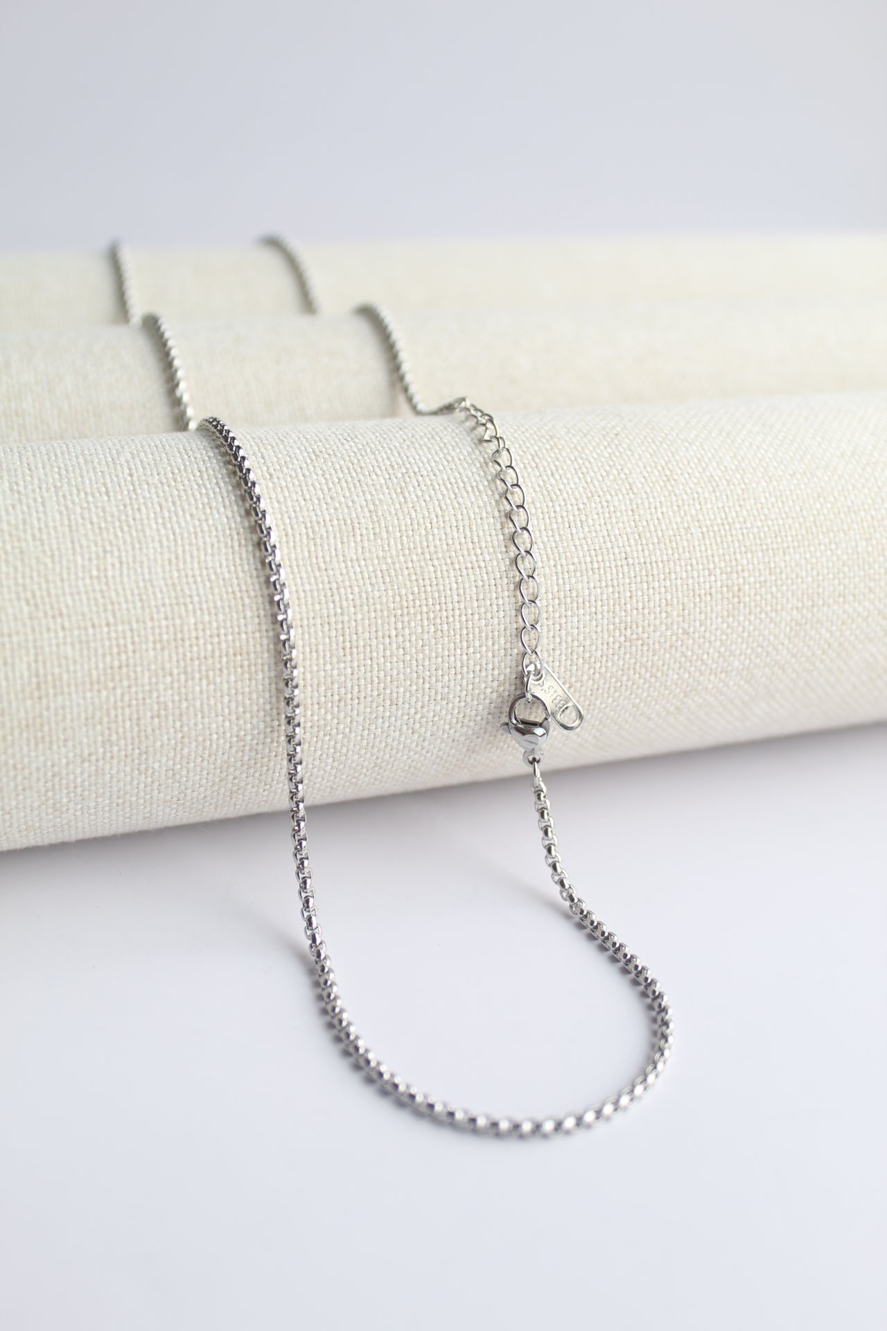 2mm Round Box Chain (SILVER)