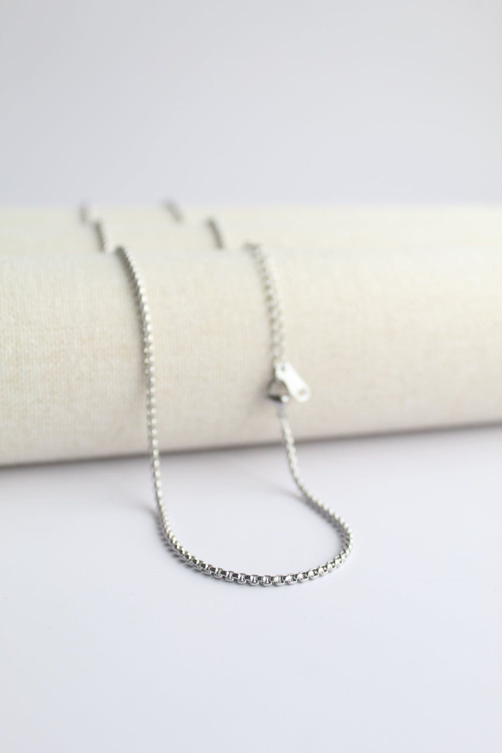 2mm Round Box Chain (SILVER)