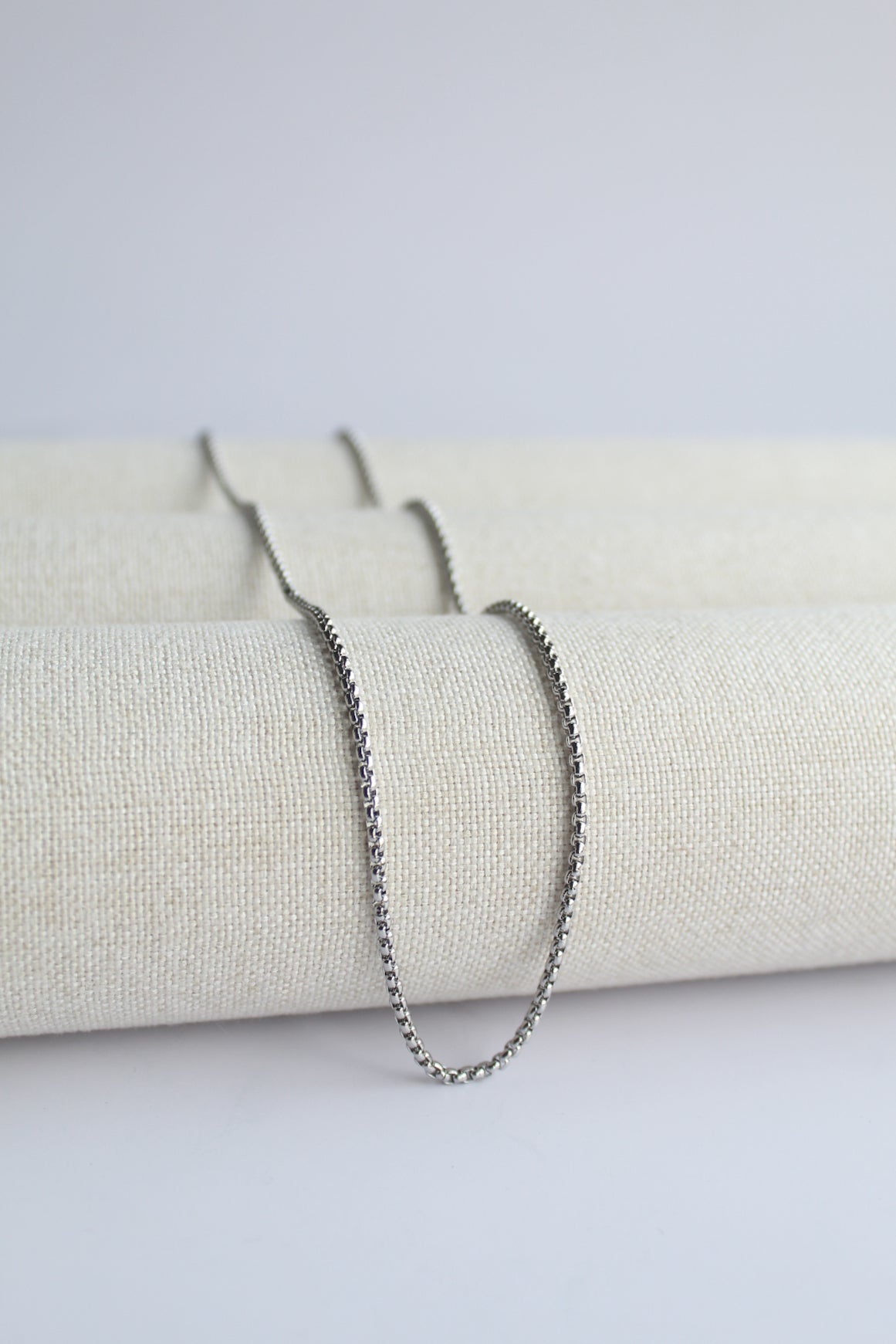 2mm Round Box Chain (SILVER)