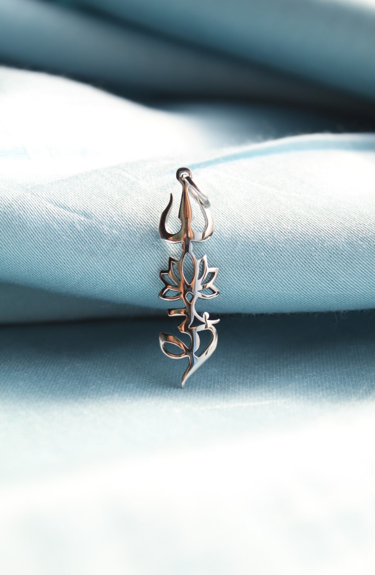 Trishul Lotus Om Pendant