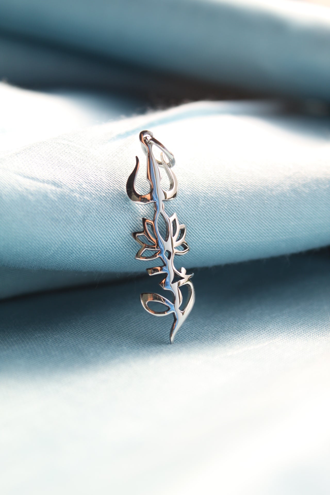 Trishul Lotus Om Pendant